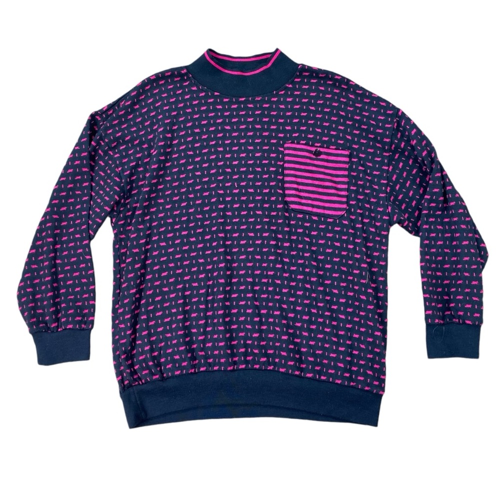 Vintage woman’s Gitano black & pink sweater size 16W